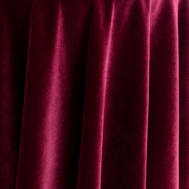 Burgundy Stretch Velvet Fabric